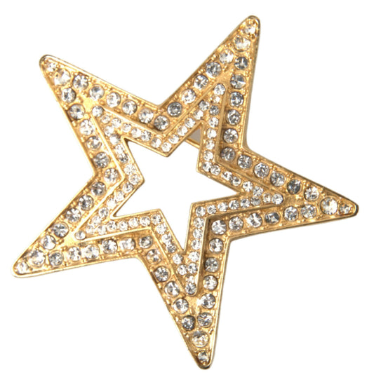 Dolce & Gabbana Elegant Gold Plated Star Pin
