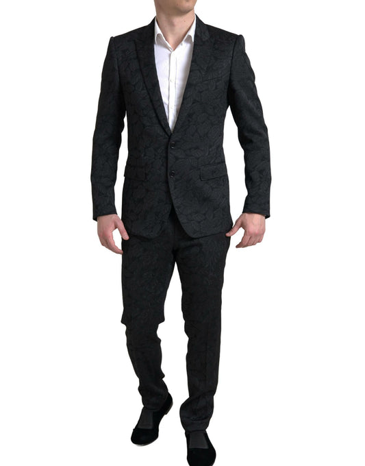 Dolce & Gabbana Sophisticated Black Two-Piece Martini Suit