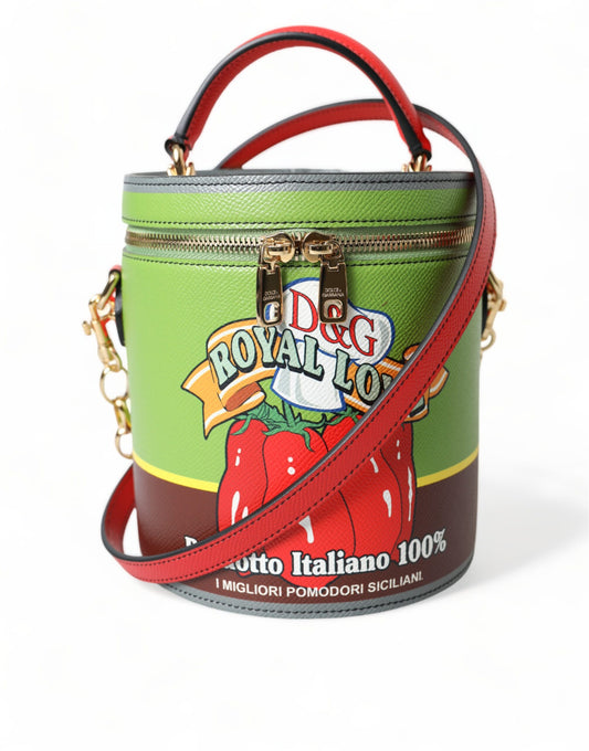 Dolce & Gabbana Multicolor Leather Sicilian Carretto DG GIRLS Bucket Bag