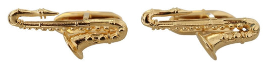 Dolce & Gabbana Elegant Gold Plated Brass Cufflinks
