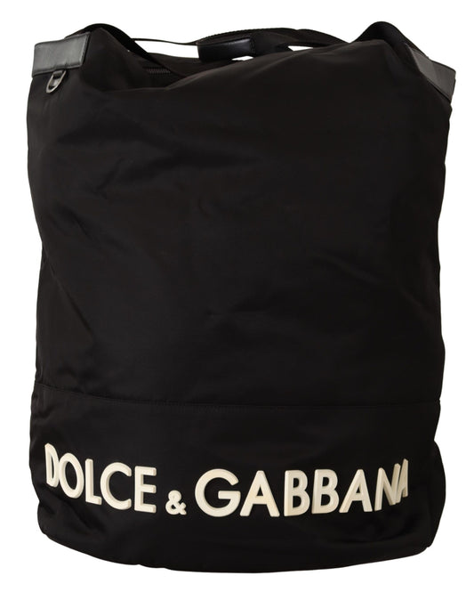 Dolce & Gabbana Elegant Black Tote for the Modern Gentleman