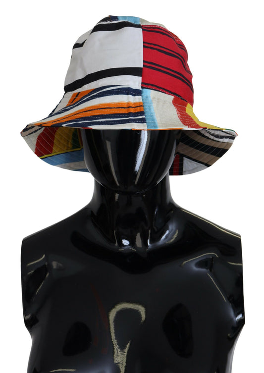Dolce & Gabbana Chic Multicolor Bucket Hat with Wide Brim