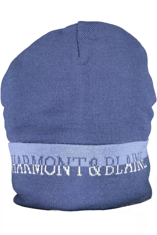 Harmont & Blaine Chic Blue Winter Cap with Contrasting Details
