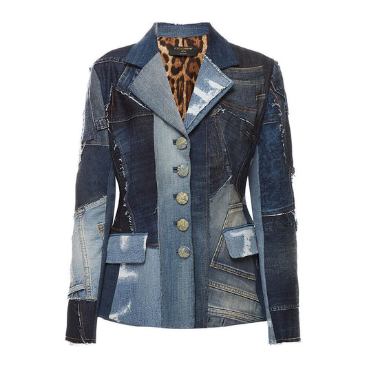 Dolce & Gabbana Iconic Designer Denim Jacket in Blue