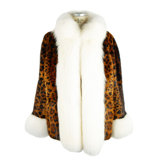 Dolce & Gabbana Wild Elegance Leopard Fur Jacket